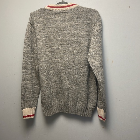 Bruzer Charcoal Grey Ohio State Crewneck Cotton Knit Sweater Large collegiate - Picture 5 of 5